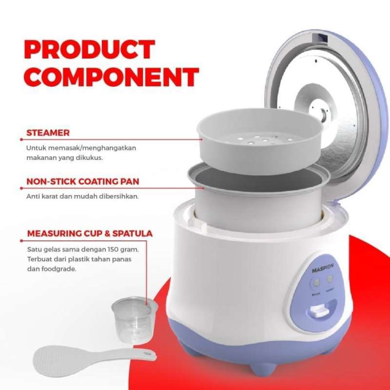 Maspion Magic Roster Jual Maspion Magic Com 0.8 Liter 3in1 Ex 0618 - Garansi Resmi 1 Tahun ...