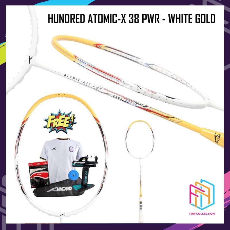 Jual Hundred Raket Atomic-x 38 Power Raket Badminton Original Di Seller ...