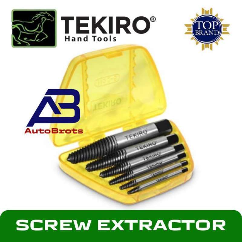 Jual TEKIRO Screw Extractor SET 6pcs / Tap Balik Pembuka Baut di Seller