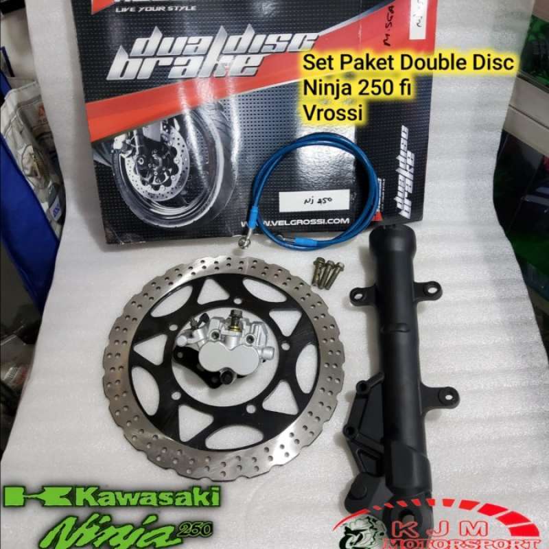 Jual Paket Tabung Shock kiri Double Disc Ninja 250 Fi ZX 250 Vrossi di