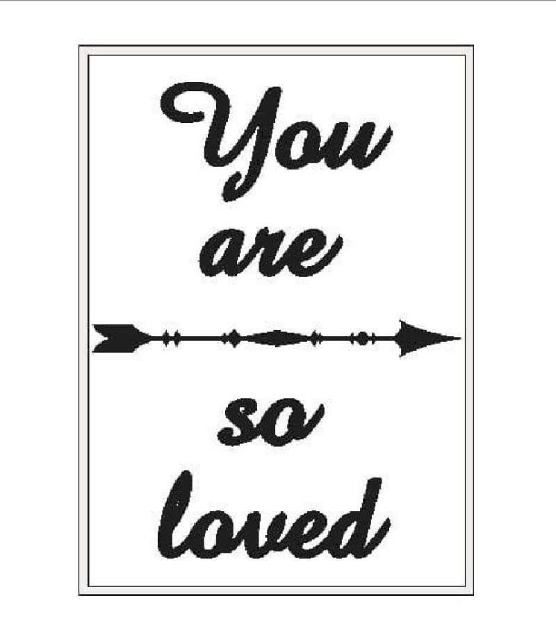 Jual Poster Quotes You are So Loved Kado Pasangan A4 Dekorasi Dinding