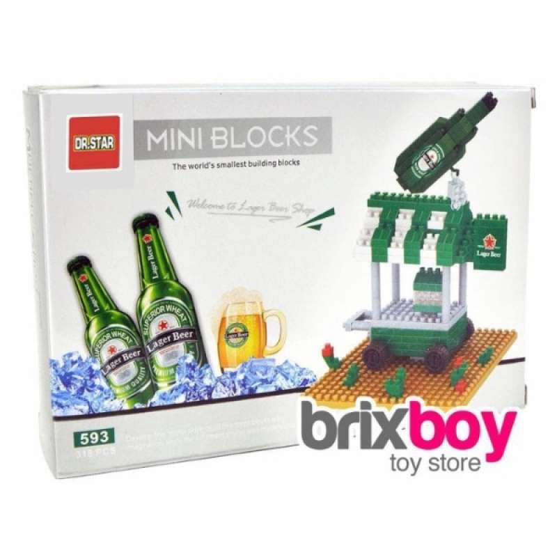 Jual Brick Dr Star Mini Blocks Ice Cream Coffee Burger Beer Shop di Seller Toko Mainan