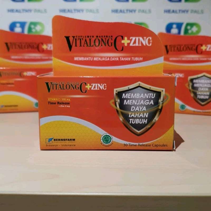 Promo VITALONG C ZINC 30 KAPSUL VITAMIN C + ZINC MULTIVITAMIN SUPLEMEN