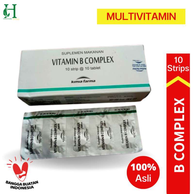 Jual KIMIA FARMA VITAMIN B COMPLEX Multivitamin Harian Tubuh di