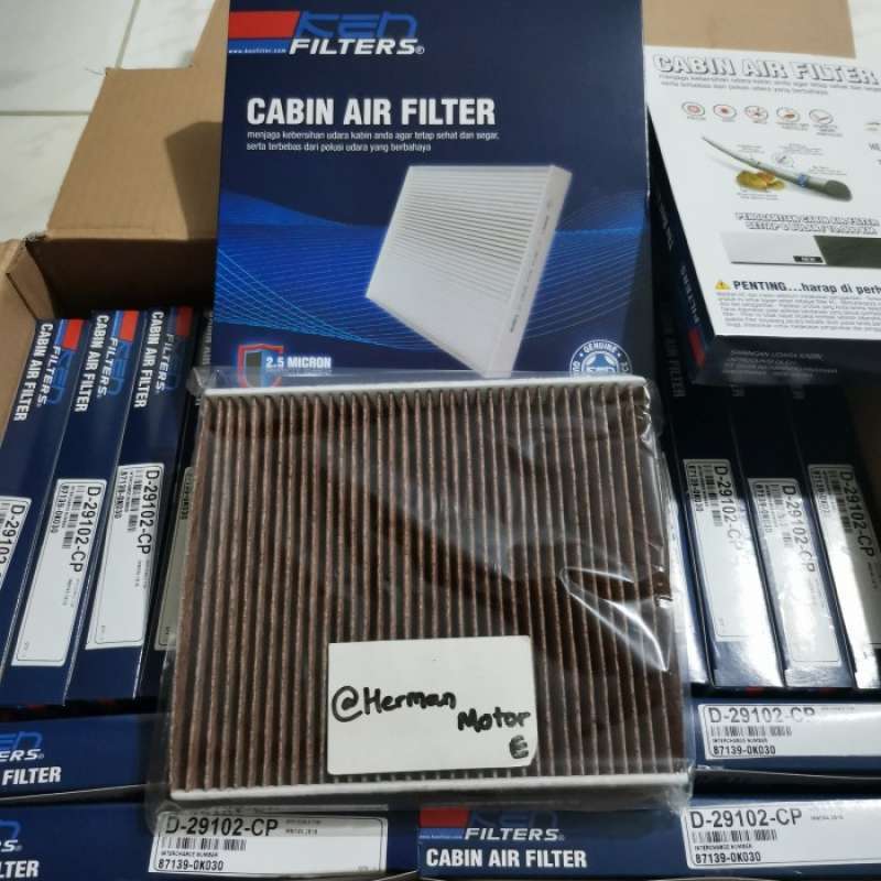 Jual Saringan Filter ac KEN CarbonC Innova reborn Fortuner VRZ Voxy CHR D29102 C Black di