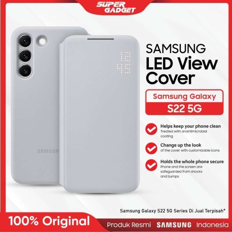 Promo Casing Samsung Galaxy S22 S22+ Ultra LED View Flip Cover Case HP
