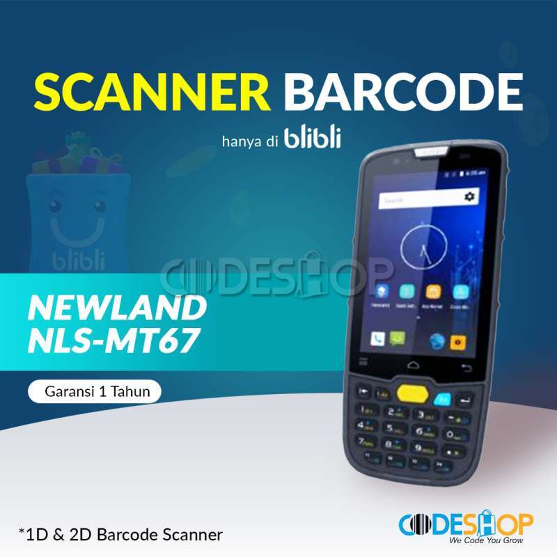 Jual Newland Nls Mt67 Scanner Barcode Portable Android Pda Di Seller