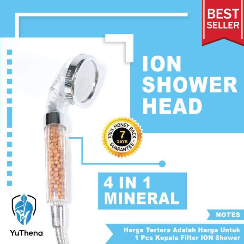 Jual 4in1 Mineral Ion Shower Head Water Filter Ionizer for Healthy