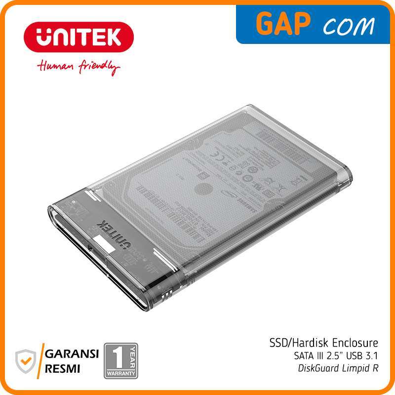 Jual Casing SSD/HDD External DiskGuard Limpid R SATA III 2.5 HDD/SSD