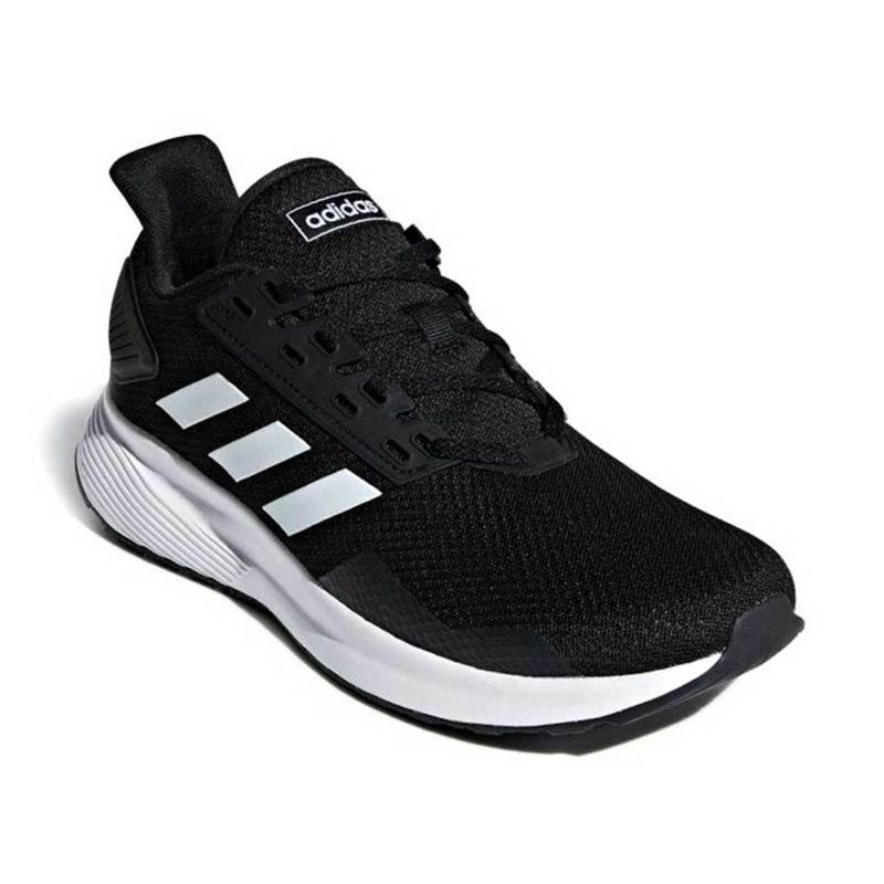 Jual Adidas Men Duramo 9 Running Shoes White Black [bb7066] Di Seller