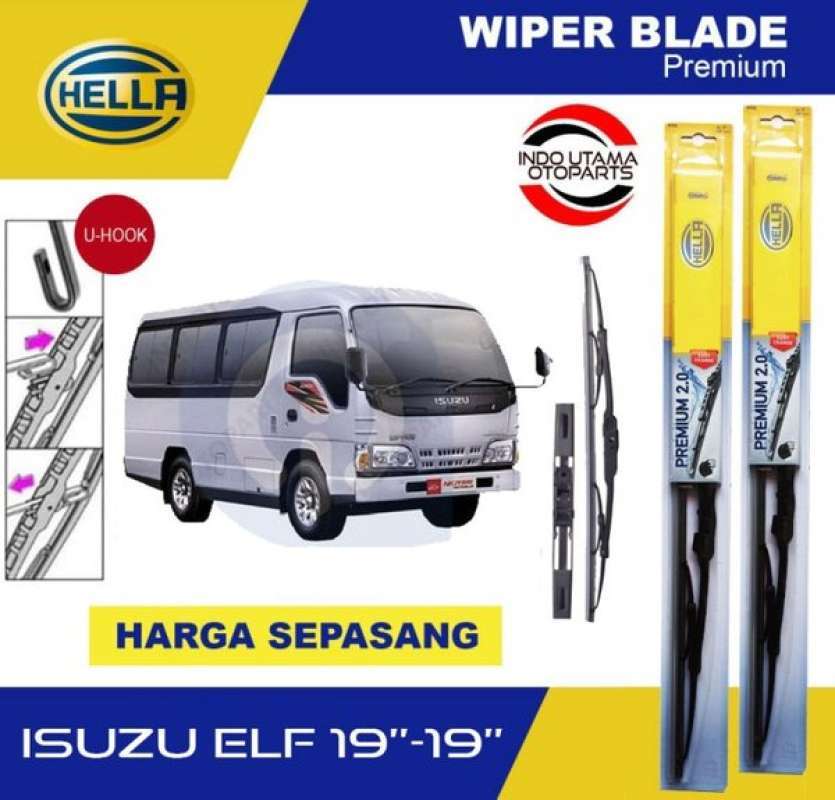 Promo Wiper Blade Mobil Isuzu ELF HELLA Premium 2.0 (1919) Diskon 12 di Seller Indo Utama