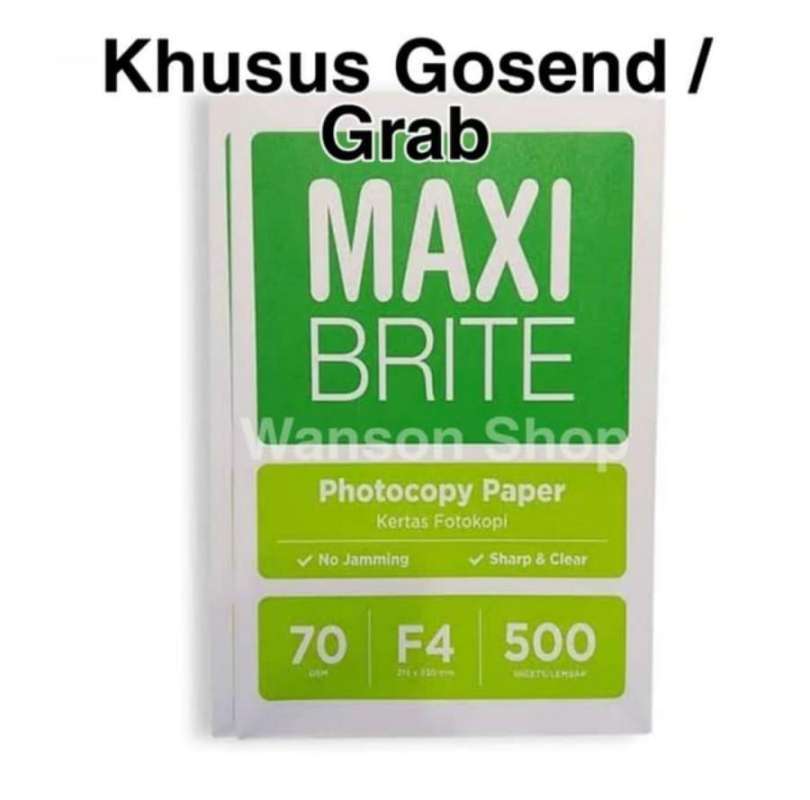 Copy Brite Jual Kertas Hvs F4 70 Gsm Maxi Brite Original Harga Termurah Maret 2024 ...