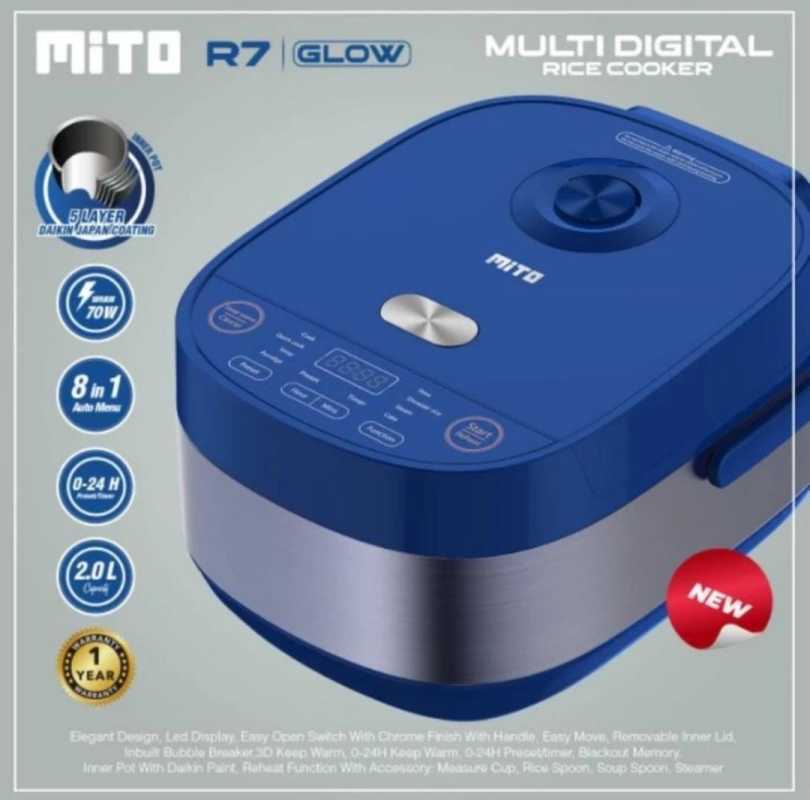 Jual MITO RICE COOKER DIGITAL R7 Shirataki Rice LOW CARBS RENDAH KALORI