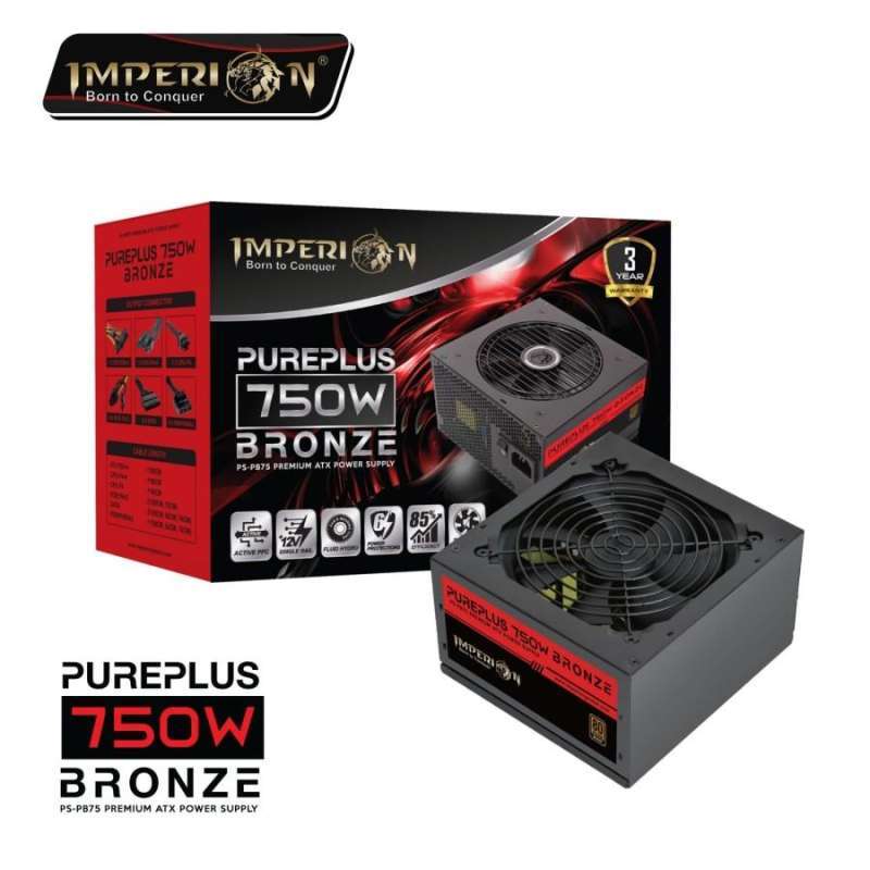 Jual PSU imperion pureplus 750w 80+ Bronze / PSU 750w / PSU imperion ...