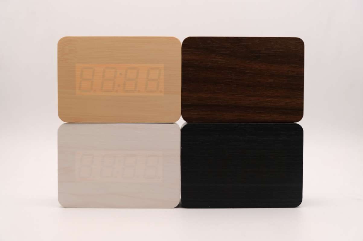 Jam Digital Table Promo Jam Digital Kayu Meja Led/ LED Wooden Small Table Clock Desk ...