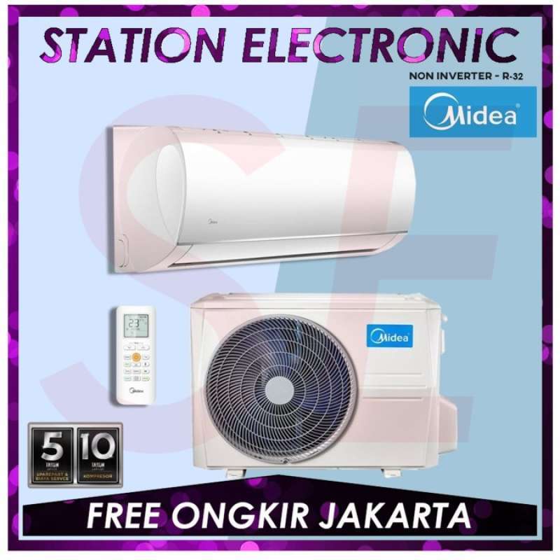 Jual Midea MSAF05CRN2 Air Conditioner AC 1/2 PK AC 0.5 PK Gold Fin