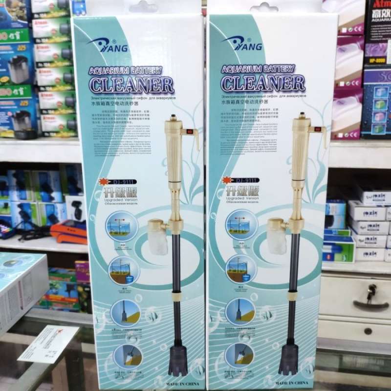 Promo Aquarium Battery Gravel Cleaner / Battery Vacuum cleaner Diskon