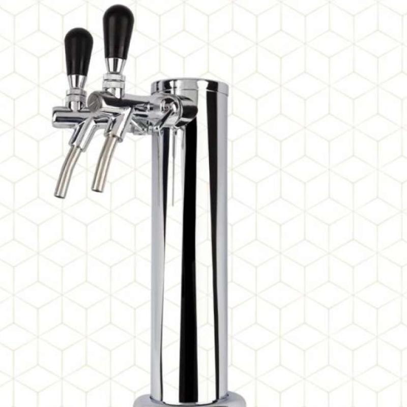 Jual beer tower double tap with flow control / kran kegerator dispenser