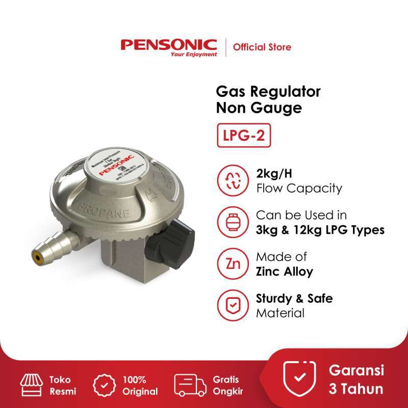 Jual PENSONIC Gas Regulator Non Gauge / Regulator Gas Tanpa Meter