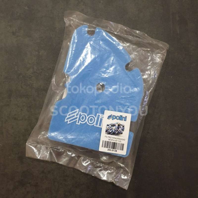 Filtre à Air Polini Pour Piaggio MP3, Vespa GTS/GTV 125–300 - Original Qualité