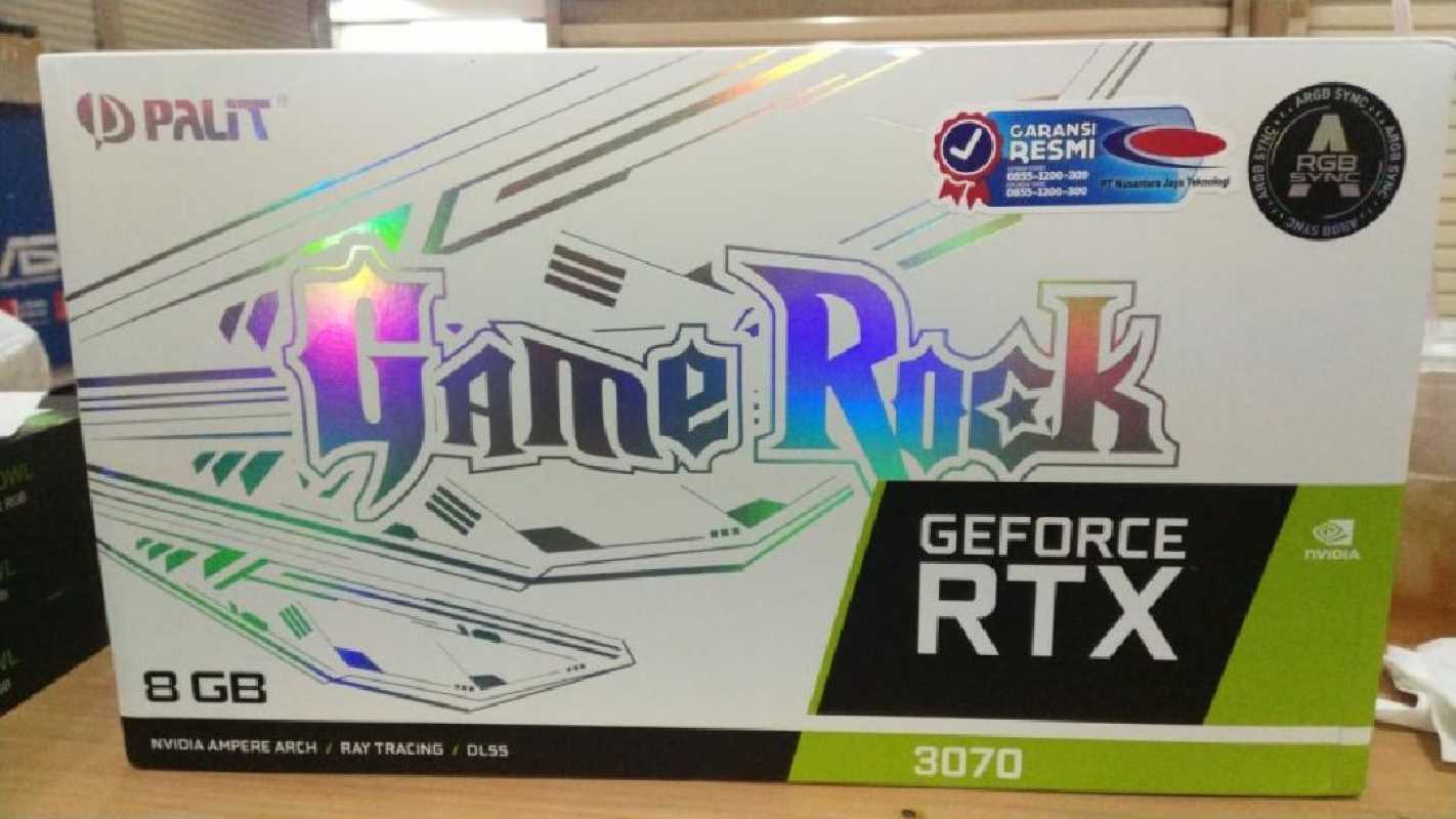 Jual PALIT Nvidia Geforce RTX 3070 RTX3070 GAMEROCK RGB 8GB GDDR6 ...