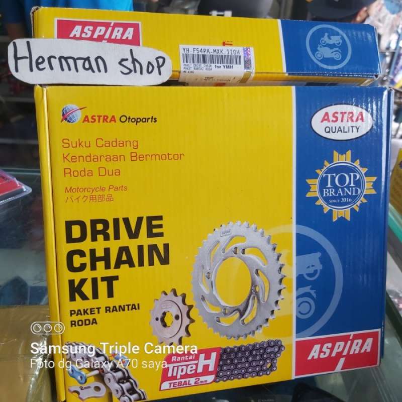 Jual gear set mx king 150 aspira / girset mx king standar aspira di