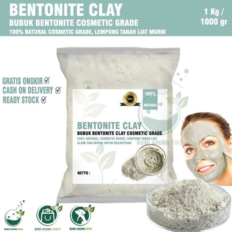 Jual BENTONITE CLAY / Lempung Bentonit 1 KG 1KG di Seller Toko Bumi