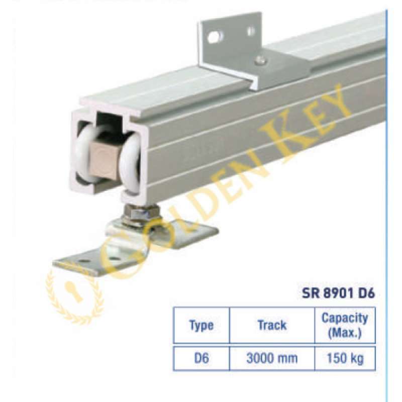 Promo Sliding Rail Dekkson Single Sr 8901 D6 Kayu Roda Sliding Alum