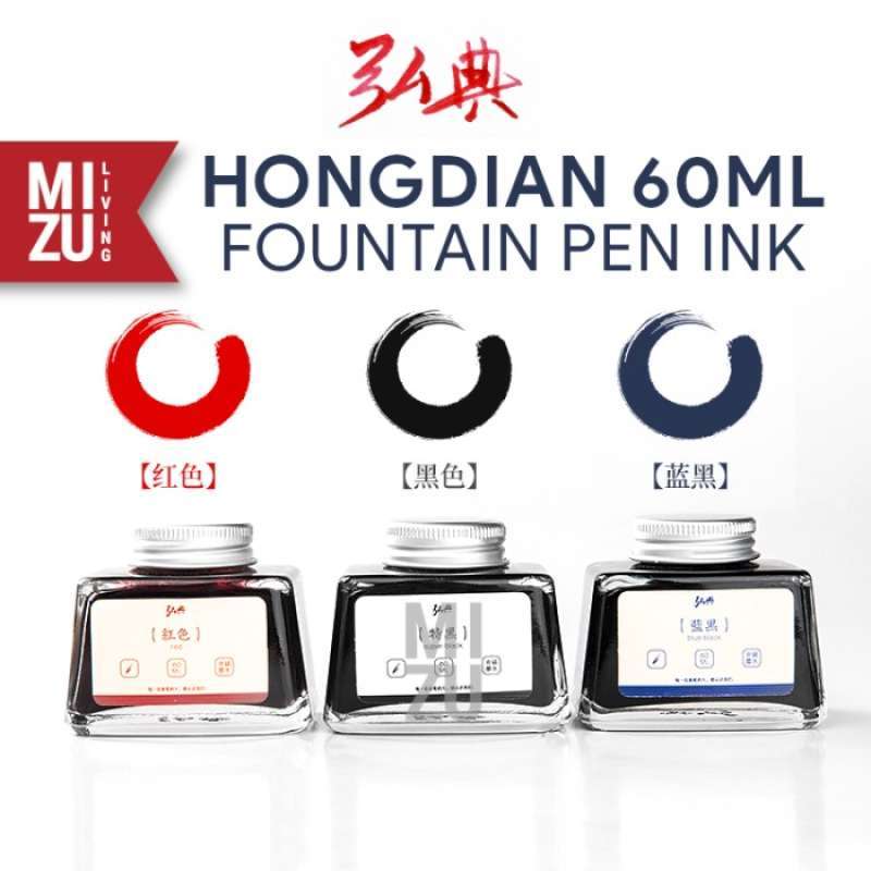 Promo Hongdian Fountain Pen Ink 60Ml Bottle Tinta Fountain Pen Aman Utk