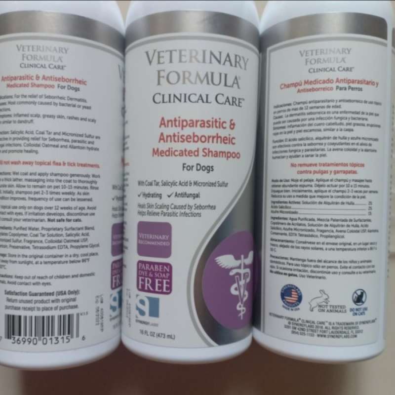 Jual Veterinary formula antiparasitic antiseborrheic shampoo anti ...