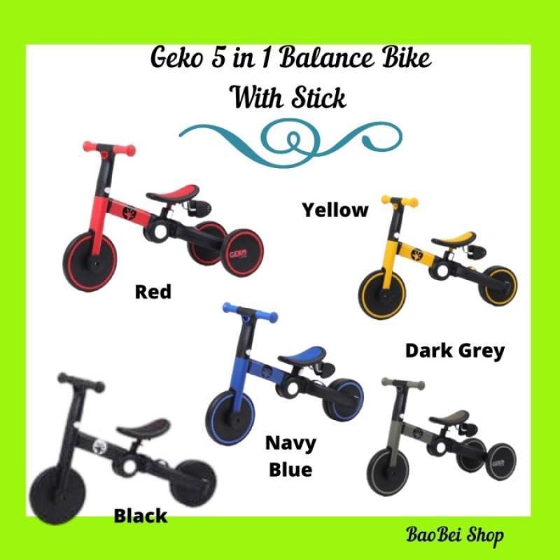 Jual Sepeda Anak Geko 5 In 1 Balance Bike With Stick di Seller Nizar