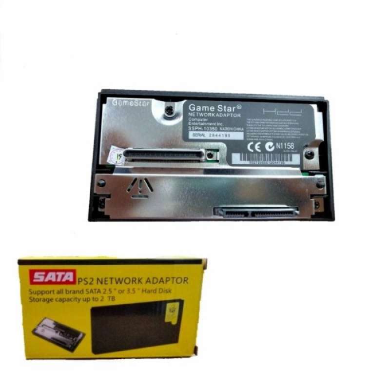Promo GameStar Network Adaptor Adapter NA PS2 Fat SATA Multycolour