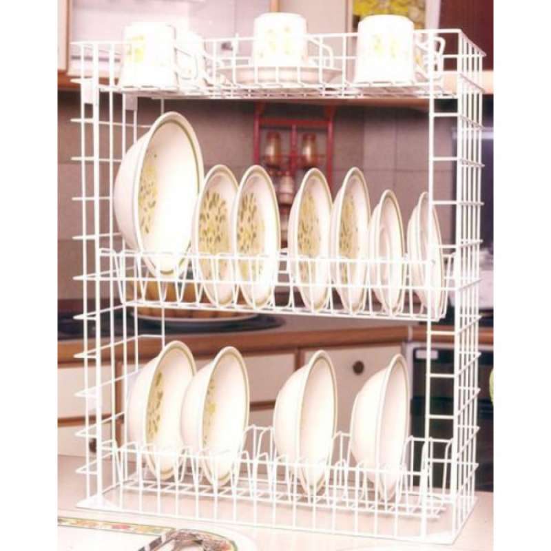 Promo Rak Piring - B 30 ED Modelline / Rak Piring 3 Susun Polos Diskon ...