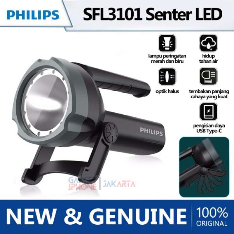 Promo Philips Senter LED Multifungsi/Lampu Senter Super Terang