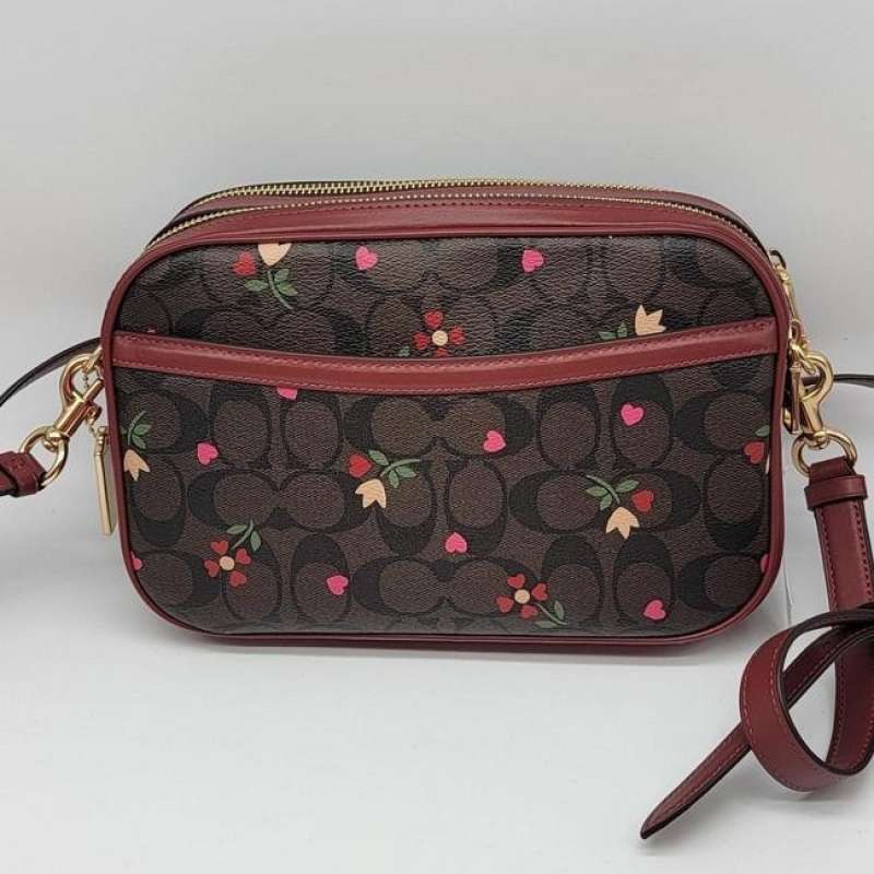 Jual tas shoulder Coach Jes Crossbody In Signature Canvas With Petal