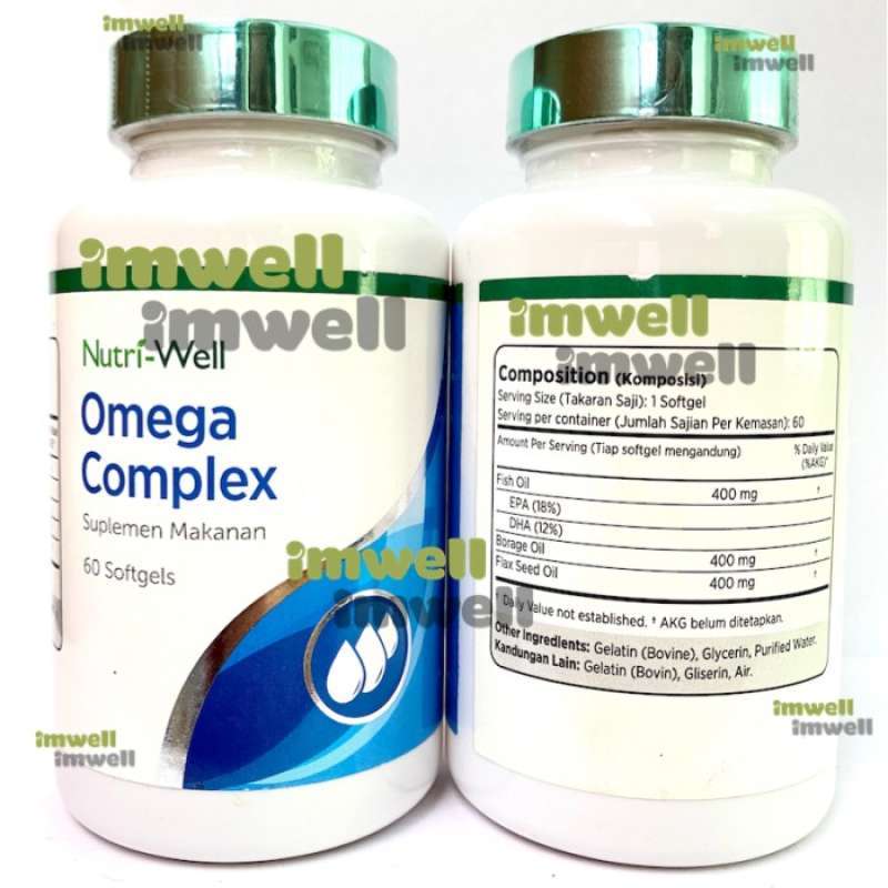 Promo Diskon Of The Month Nutriwell Omega Complex 3 6 9 Fish Oil 400mg