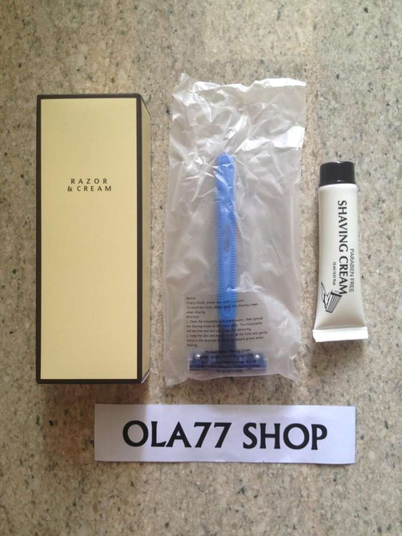 Jual Razor & Shaving Cream Travelling Size Amenities Hotel By ShangriLa di Seller Ola77 Shop