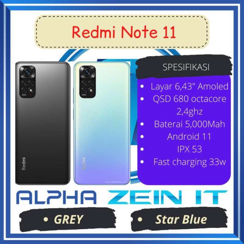 Jual Xiaomi Redmi note 11 garansi tam baru di Seller ALPHA ZEIN IT
