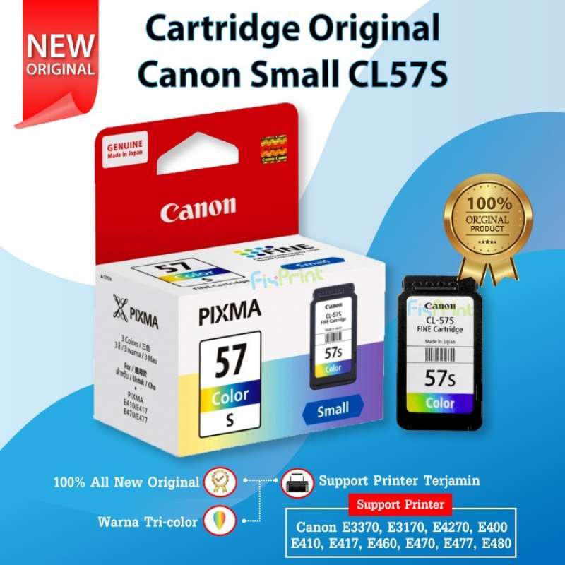 Jual Cartridge Tinta Canon CL57S CL 57 Small Printer E400 E410 E460