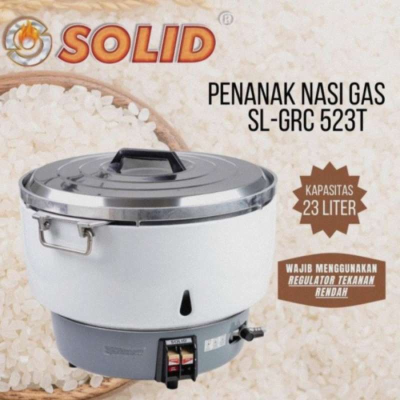 Promo Penanak nasi Gas Rice Cooker Solid 23 Liter kapasitas besar