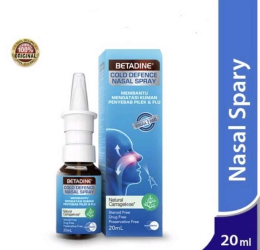Jual Betadine Cold Defence Nasal Spray Helps Stop Colds Early Isi 20 Ml