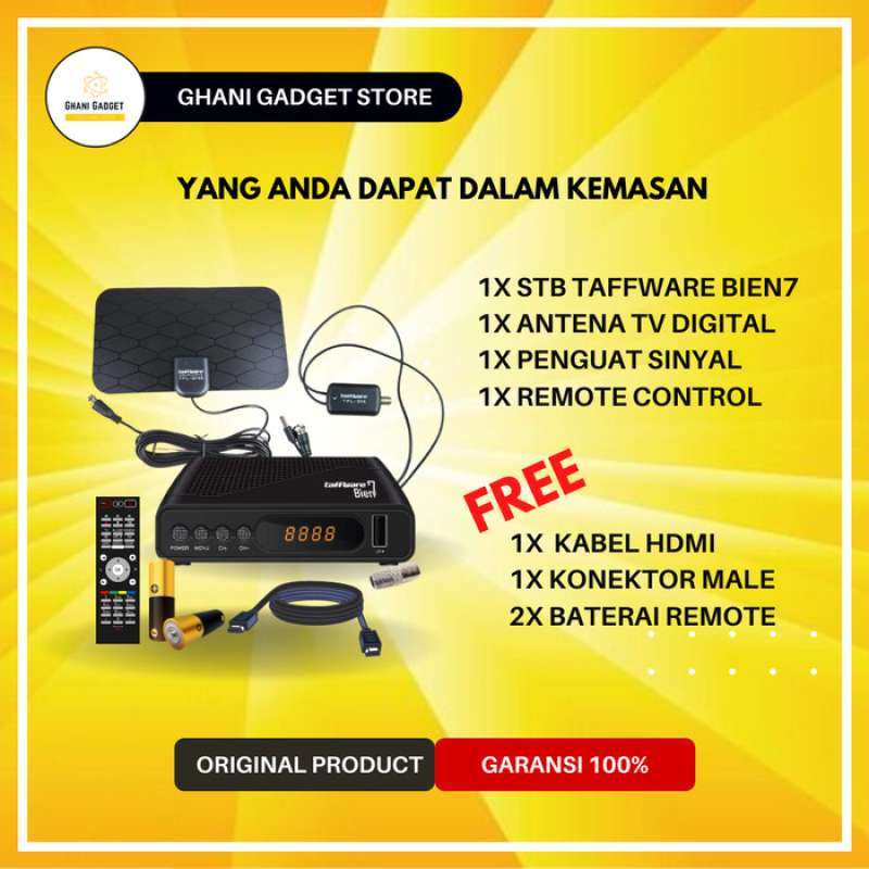 Jual Paket Set Top Box + Antena + Penguat Sinyal Tv Digital Analog