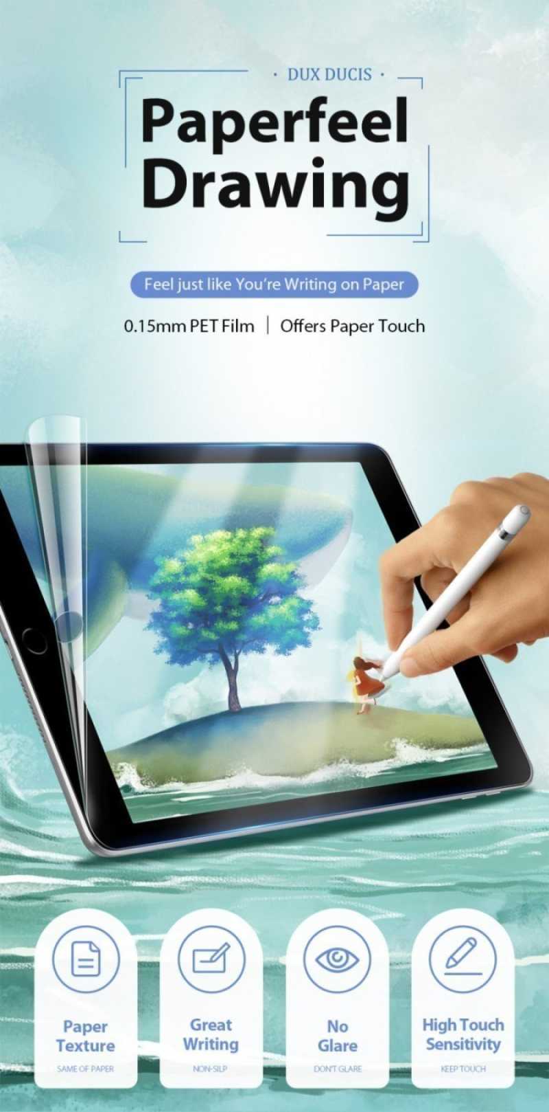 Jual Dux Ducis Paperfeel Screen Paperlike Samsung Tab A8 10.5 2021 X200 Di Seller Nunki Store