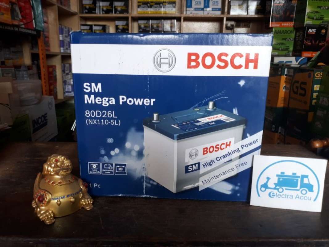 Jual Aki Mobil Toyota Innova Diesel NX110-5L / 80D26L Bosch Accu Kering
