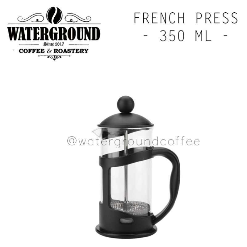 Promo TOP French Press Coffee Maker Plunger 600 mL Black Diskon 5 di
