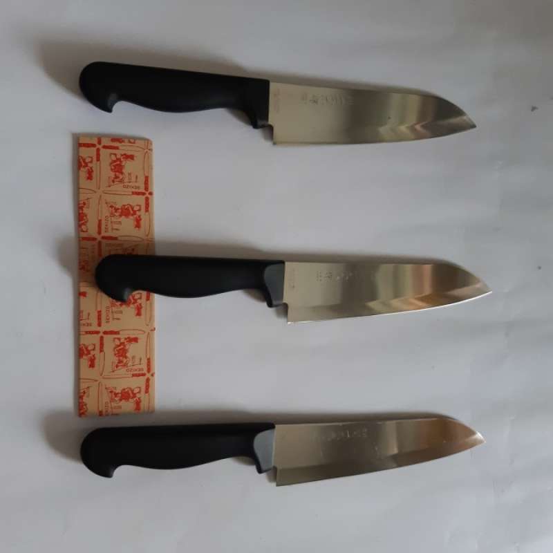 Promo Santoku Chef Knife With Holes Pisau Dapur Santoku Diskon 50 di