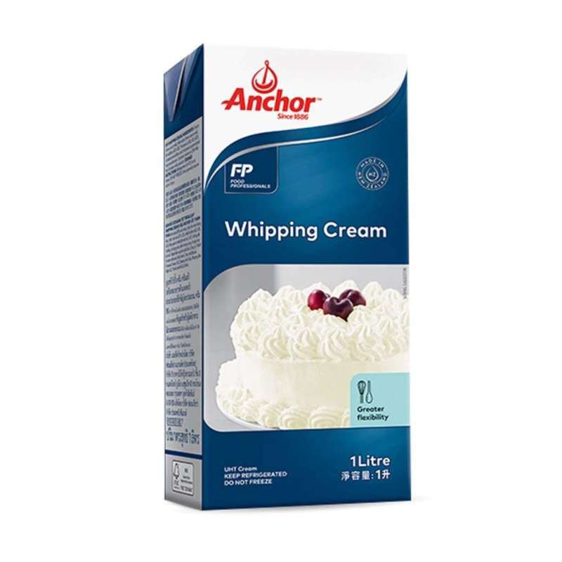 Promo ANCHOR WHIPPING CREAM 1 LITER Whip Cream Anchor Diskon 31 di