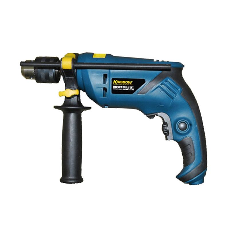 Promo Krisbow Impact Drill Tools Set Bor Listrik Beton [600 W/ 26 pcs