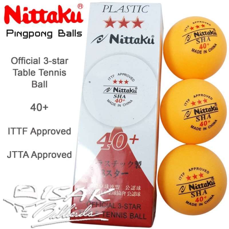 Promo Nittaku Ping Pong Balls Bola Table Tennis Tenis Meja Pingpong