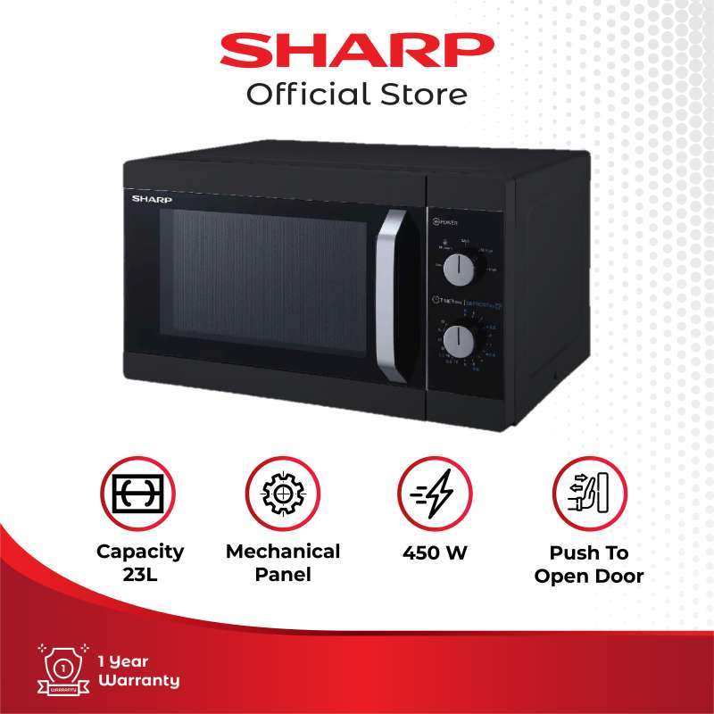 Promo Sharp R-223ma-bk Microwave Solo [23 L] - Black Diskon 31% Di ...